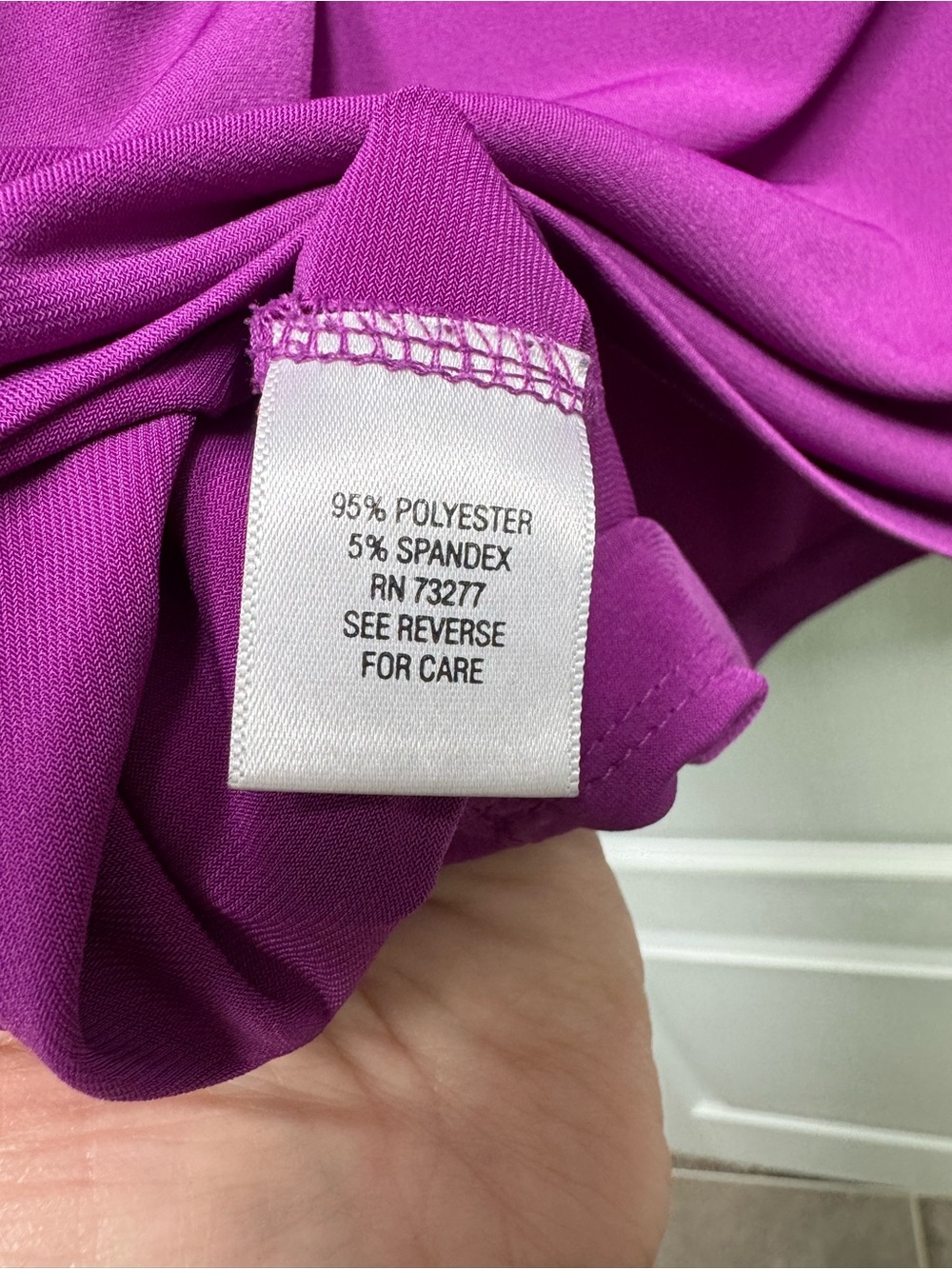 Dana Buchman Magenta Sleeveless Twist-Neck Blouse - Picture 4 of 5